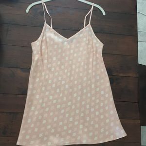 100% Silk J. Crew peachy pink camisole